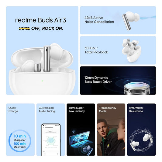 Realme Buds Air 3 True Wireless in-Ear Earbuds