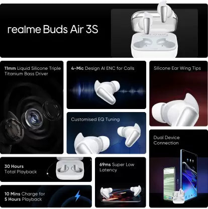 Realme Buds Air 3S with Dual Device