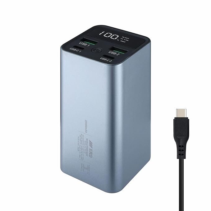 IKALL IKPB10M 20W Fast Charging 10000 mAh Power Bank with Dual USB Output and Ty
